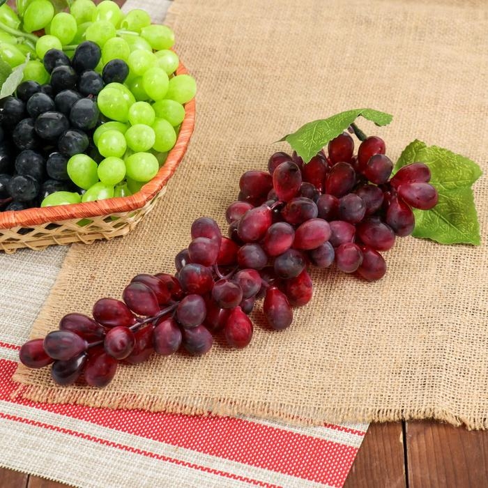 Муляж «Виноград», h=31 см, 85 ягод, матовый МИКС