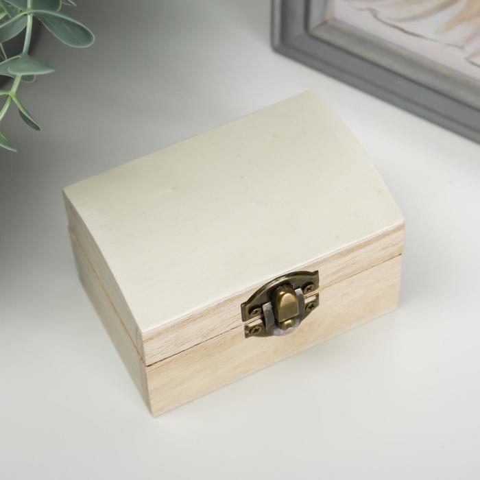 Шкатулка для росписи дерево «Ларь», для творчества, декора, 9.5×6×6.5 см