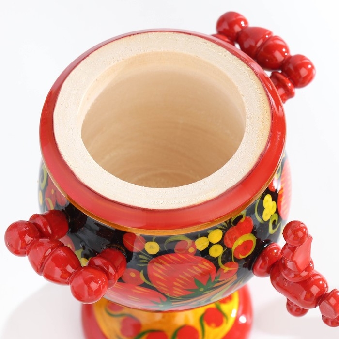 Фигурка «Самовар», хохлома, дерево