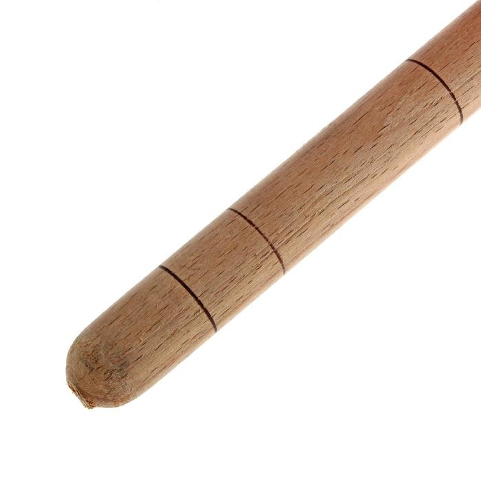 Ковш - черпак для бани и сауны, 200 мл, латунь, деревянная ручка, 39 см