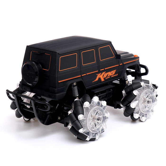 Машинка на пульте управления «Внежорожник», радиоуправление, 1:12, 4WD, движение во всех направлениях, работает от аккумулятора, цвет чёрный