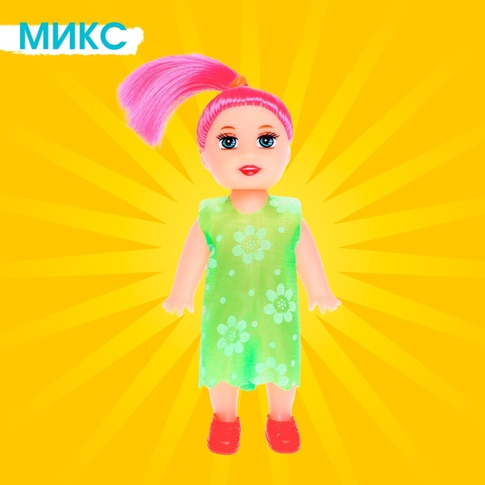 Кукла малышка «Таня» в платье, МИКС