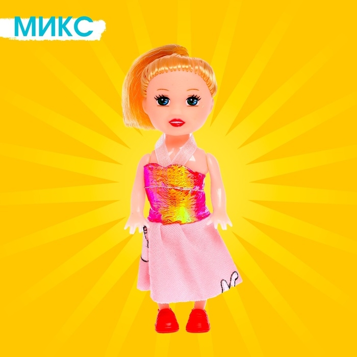 Кукла малышка «Рита» в платье, МИКС
