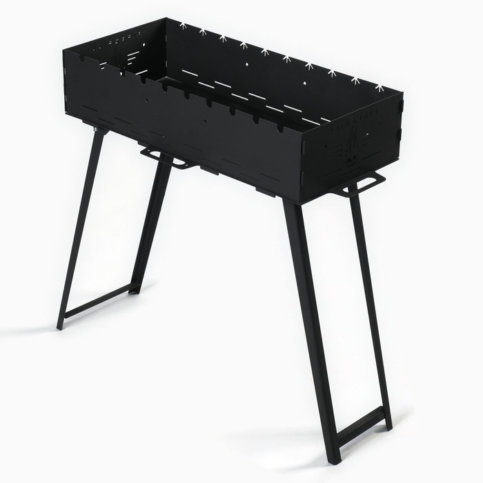 Мангал с ножками FIREGRILL, 74.7×37.5×72.3 см, 2 мм, длина жаровни 65 см
