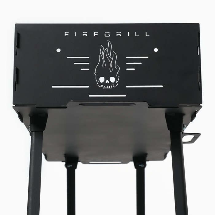 Мангал с ножками FIREGRILL, 74.7×37.5×72.3 см, 2 мм, длина жаровни 65 см