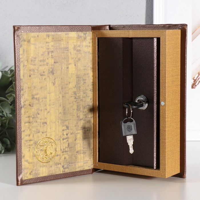 Шкатулка книга-сейф «Тайная бухгалтерия», искусственная кожа, 21×13×7 см