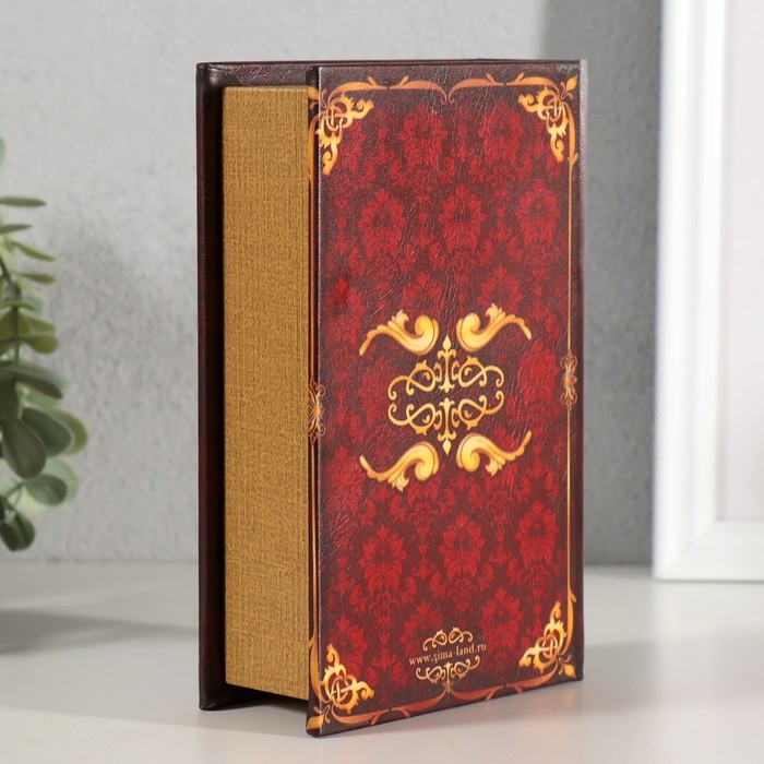 Шкатулка книга-сейф «Личный капитал настоящего мужчины», дерево, искусственная кожа, 17×11×5 см