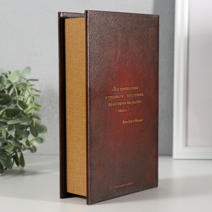 Шкатулка книга-сейф «История моего успеха», дерево, 21×13.5×5
