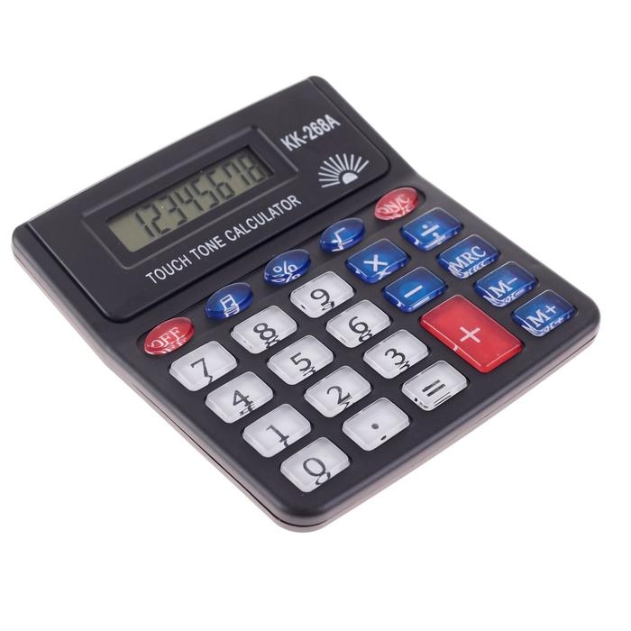 Калькулятор настольный, 8-разрядный, PS - 268A, с мелодией