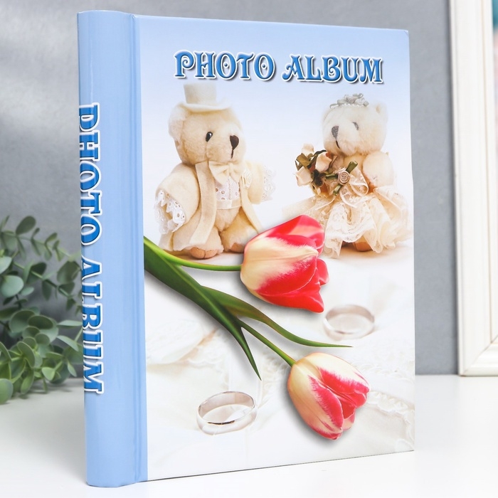 Фотоальбом магнитный 20 листов "Цветы" МИКС