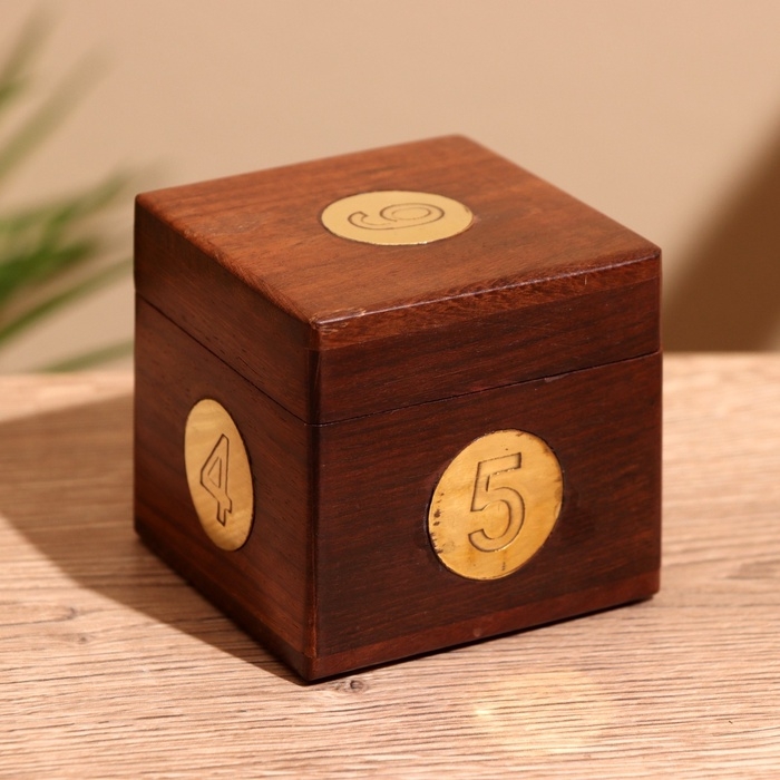 Игра настольная «Кубики», 6.5×6.5×6.5 см, дерево шишам