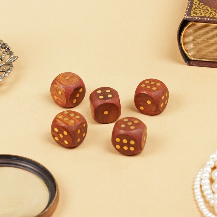Игра настольная «Кубики», 5.5×6.5×6.5 см, дерево шишам