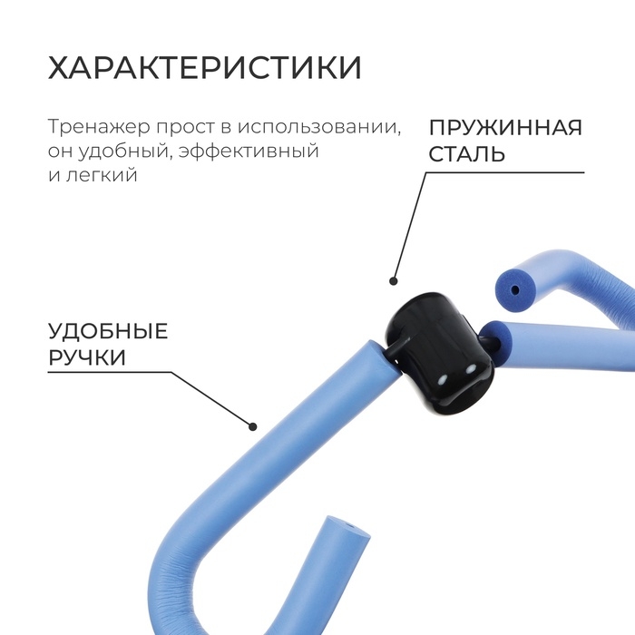 Тренажёр Thigh Master для укрепления мышц груди и бёдер, цвет МИКС