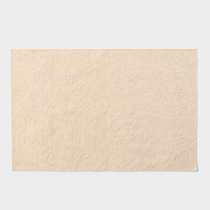 Салфетка ажурная для стола «Нежность. Витки», 45×30 см, бежевая