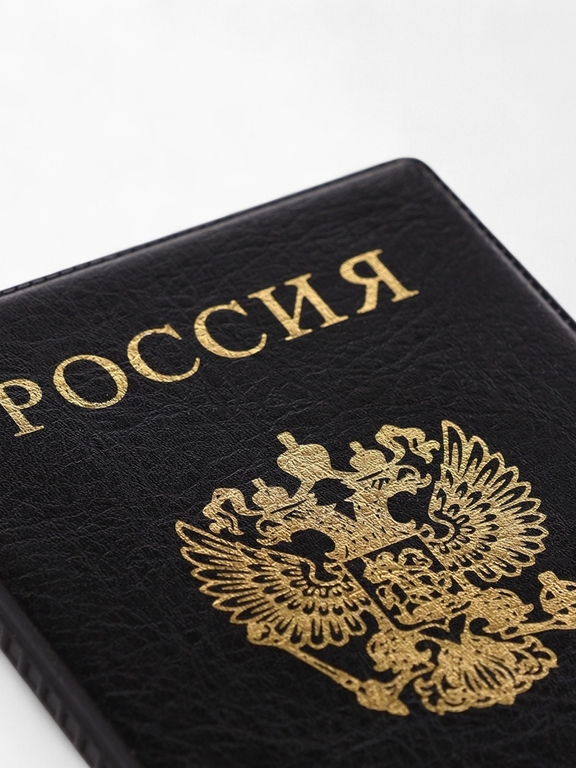 Обложка для паспорта, цвет чёрный