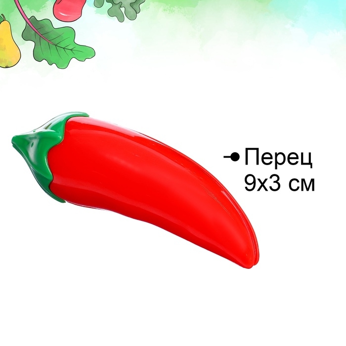 Набор продуктов для нарезки на липучках «Фрукты-овощи» №4, МИКС
