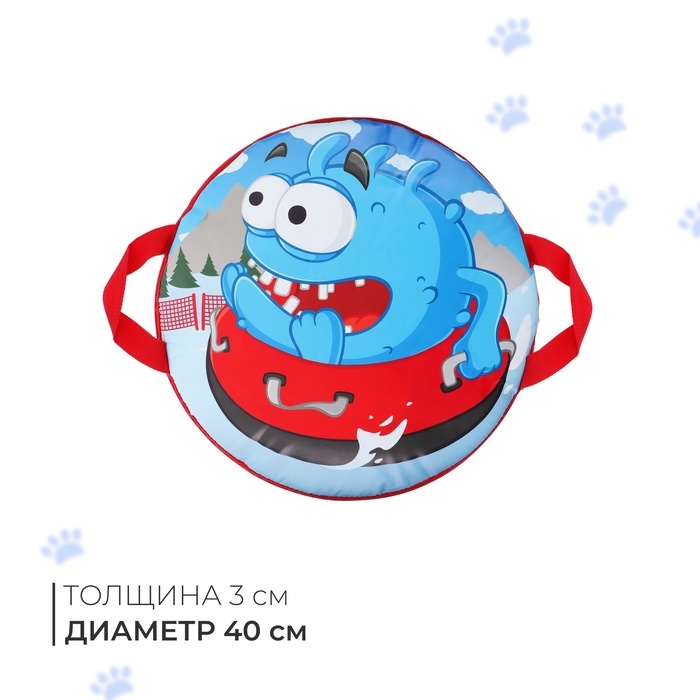 Санки-ледянки №75 «Чудик на ватрушке», d=40 см