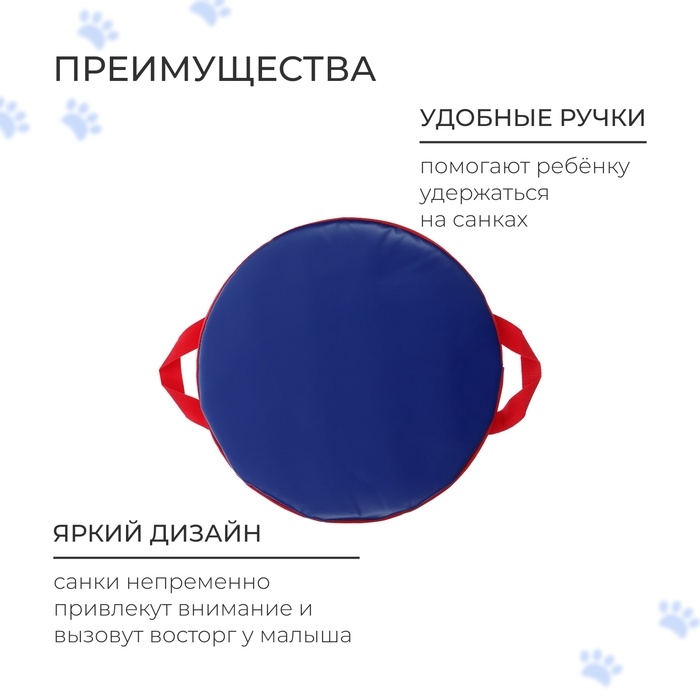 Санки-ледянки №75 «Чудик на ватрушке», d=40 см