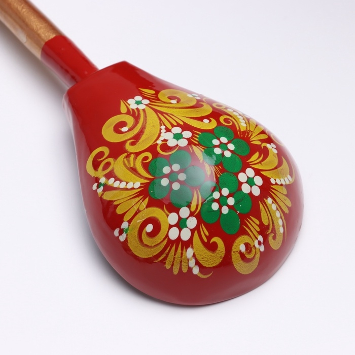 Ложка деревянная «Краснушка», столовая, 19×6 см, хохлома, МИКС