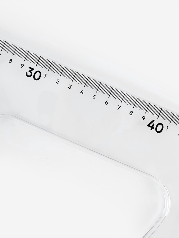 Транспортир портновский 180°, пластик