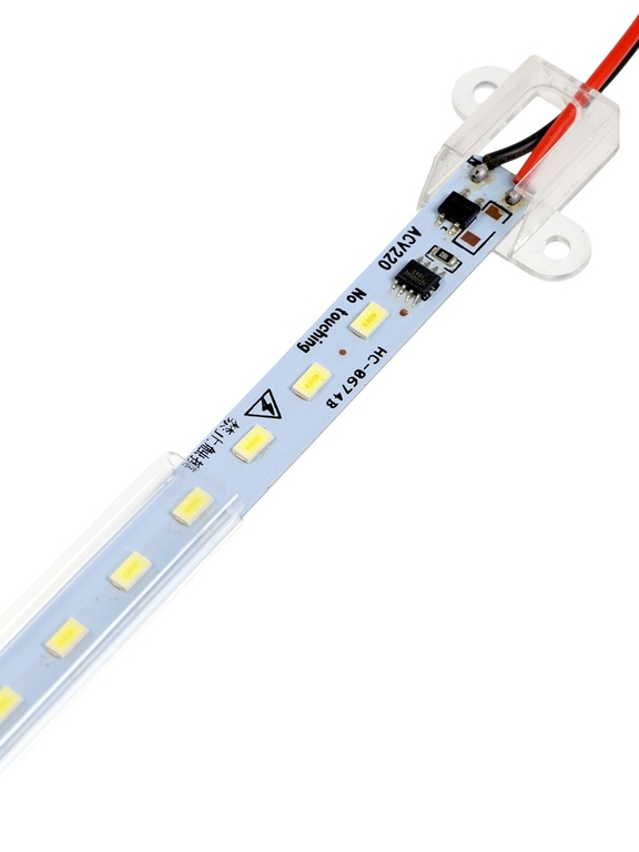 Светильник линейка 1 метр, в корпусе, 12 Вт, 1800 Лм, SMD5630, 76 Led, 6500 K, 220 В