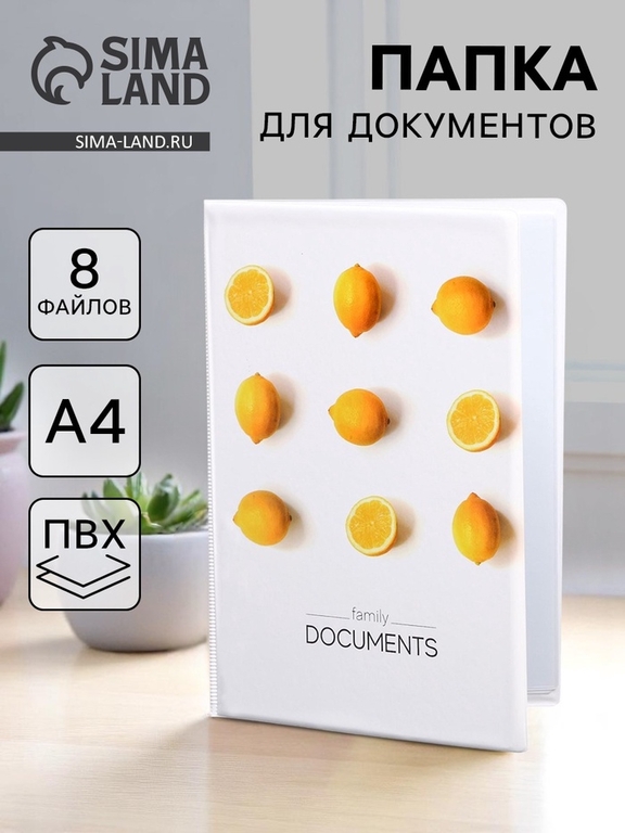 Папка для семейных документов Docs, 8 файлов А4