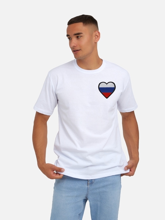Термоаппликация «Сердце», 7.5×7.5 см, триколор