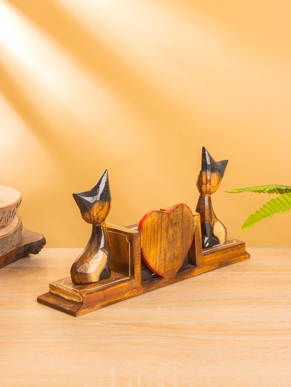 Вечный календарь настольный «Кошки», 6.5×28×15 см, дерево