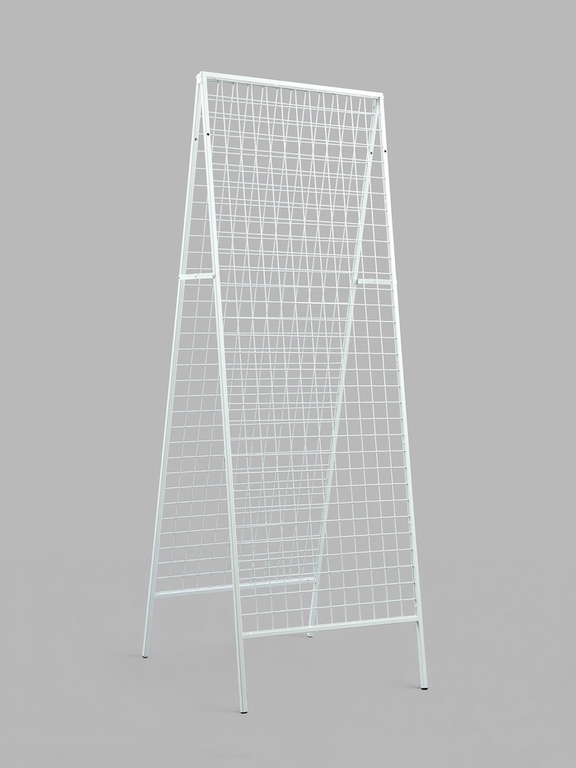 Стенд, складной, двухсторонний, 58×63×183.6 см, белый