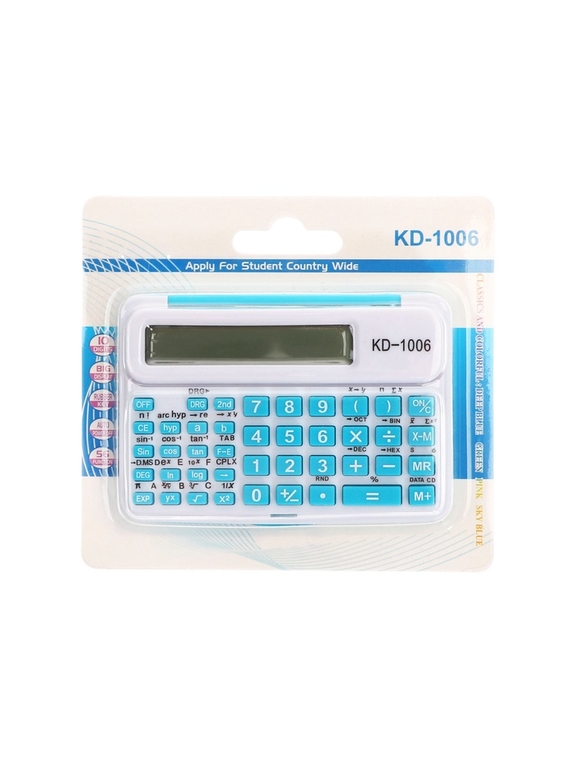 Калькулятор инженерный KENKO, 10-разрядный, 1006 корпус голубой