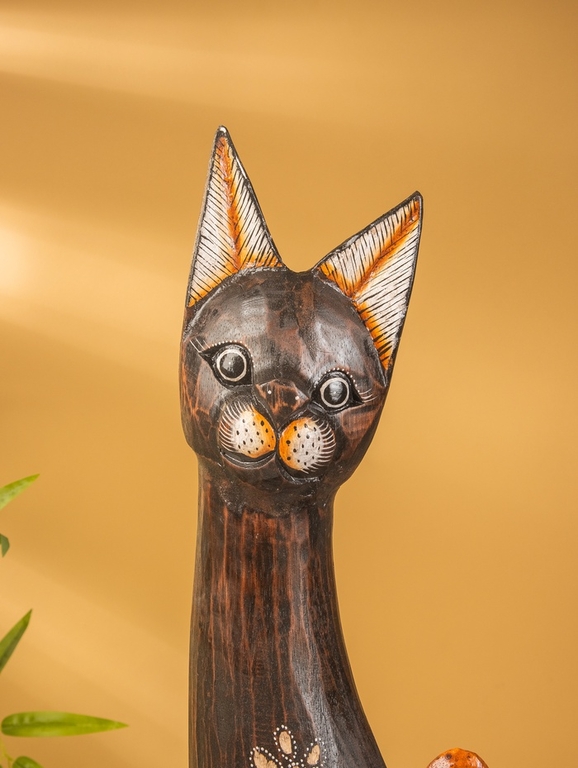 Сувенир «Кошка», 100 см, дерево