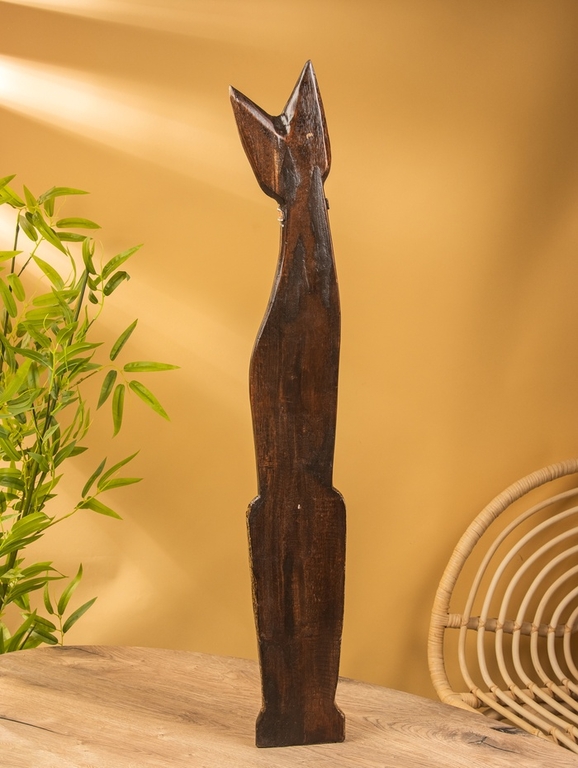 Сувенир «Кошка в галстуке из мозаики», 100×16×7 см, дерево