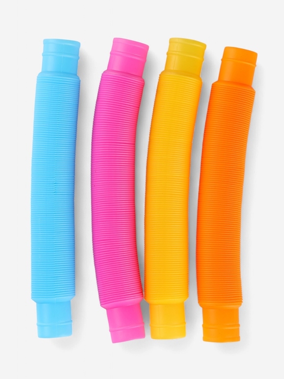 Игрушка-антистресс Pop Tubes «Труба», набор 4 шт., цвета МИКС