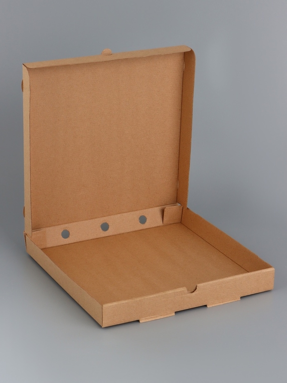 Коробка для пиццы, бурая, 30 х 30 х 4 см