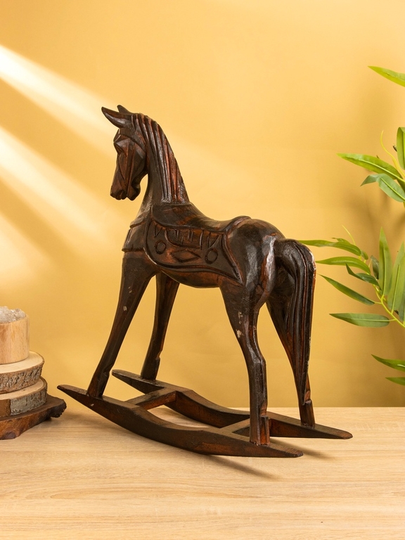 Сувенир «Лошадка качалка», 45×12×45 см, дерево
