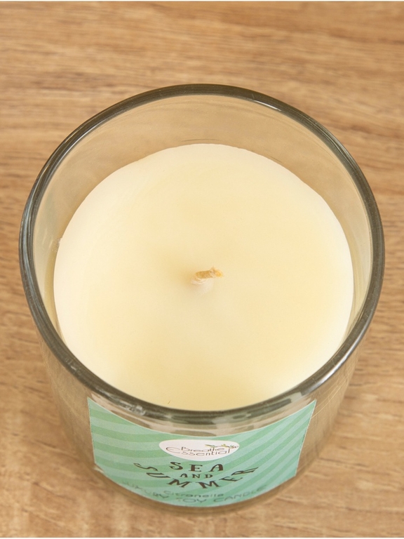 Свеча с кристаллом внутри Sea and Summer Citronella, 120 г, соевый воск, цитронелла