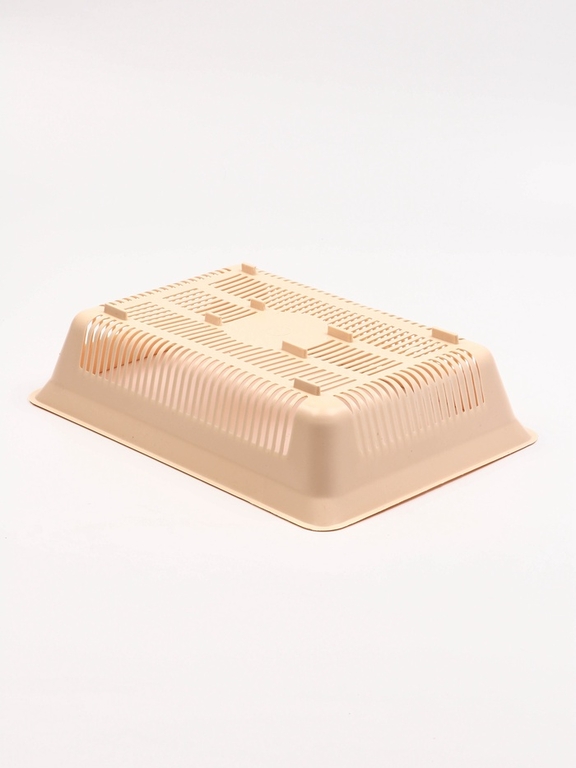 Туалет глубокий с сеткой 36×25×9 см, бирюзовый/бежевый