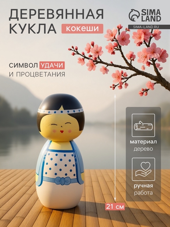 Кокэси кукла «Кокеши. Анеко», 9×9×21 см