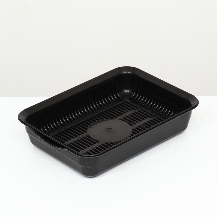 Туалет с сеткой 34.5×25.5×7.5 см, чёрный