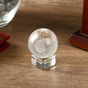 Фигурка стекло «Глобус на подставке», 5.2×4×4 см