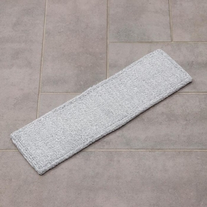Насадка для плоской швабры, 41×12 см, микрофибра, серая