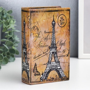 Шкатулка книга-сейф «Парижские тайны», искусственная кожа, 17×11×5 см