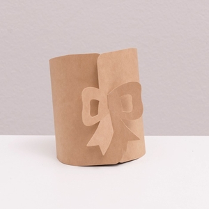 Коробка складная - конверт для сладкого, крафт, 10.5×9.5×4 см