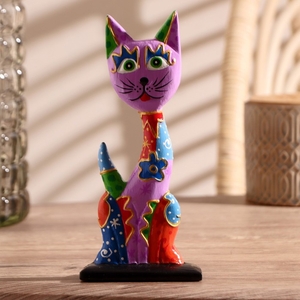 Сувенир «Кошечка», 7×5×20 см, дерево