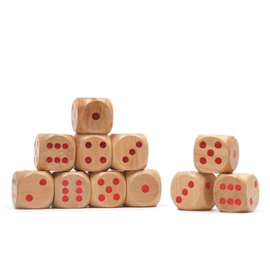 Кости игральные кубики, 3×3 см, фасовка 50 шт., деревянные