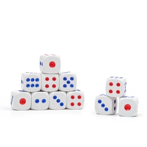 Кости игральные кубики, 1.3×1.3 см, фасовка 100 шт.