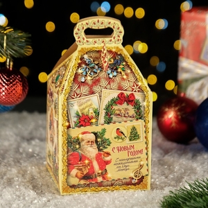 Коробка подарочная складная «Столичный» 12×12×17 см