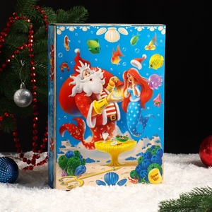 Подарочная коробка «Подводный Новый год», книга, 31×21.5×6 см