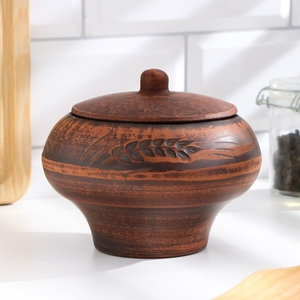 Горшок для жаркого «Колос» 0.6 л, 13×14×14 см