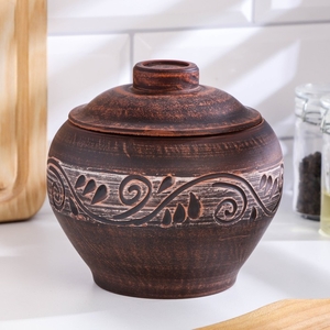 Горшок для жаркого «Ангоб» 0.7 л., 13×13×13 см